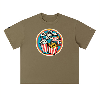 Retro Drive In Snack Bar Heavyweight Drop Shoulder Cotton T-Shirt