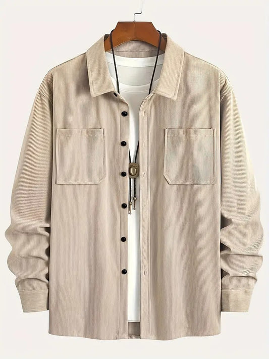 Men Spring Button Jacket Coat