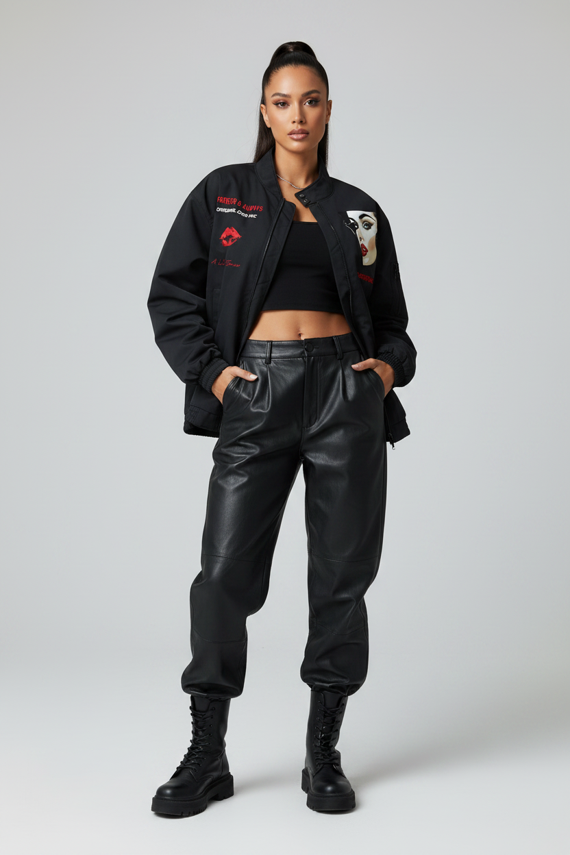 Stand Collar Bomber Jacket