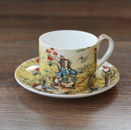 Whimsical Rabbit Cartoon Milk Mug