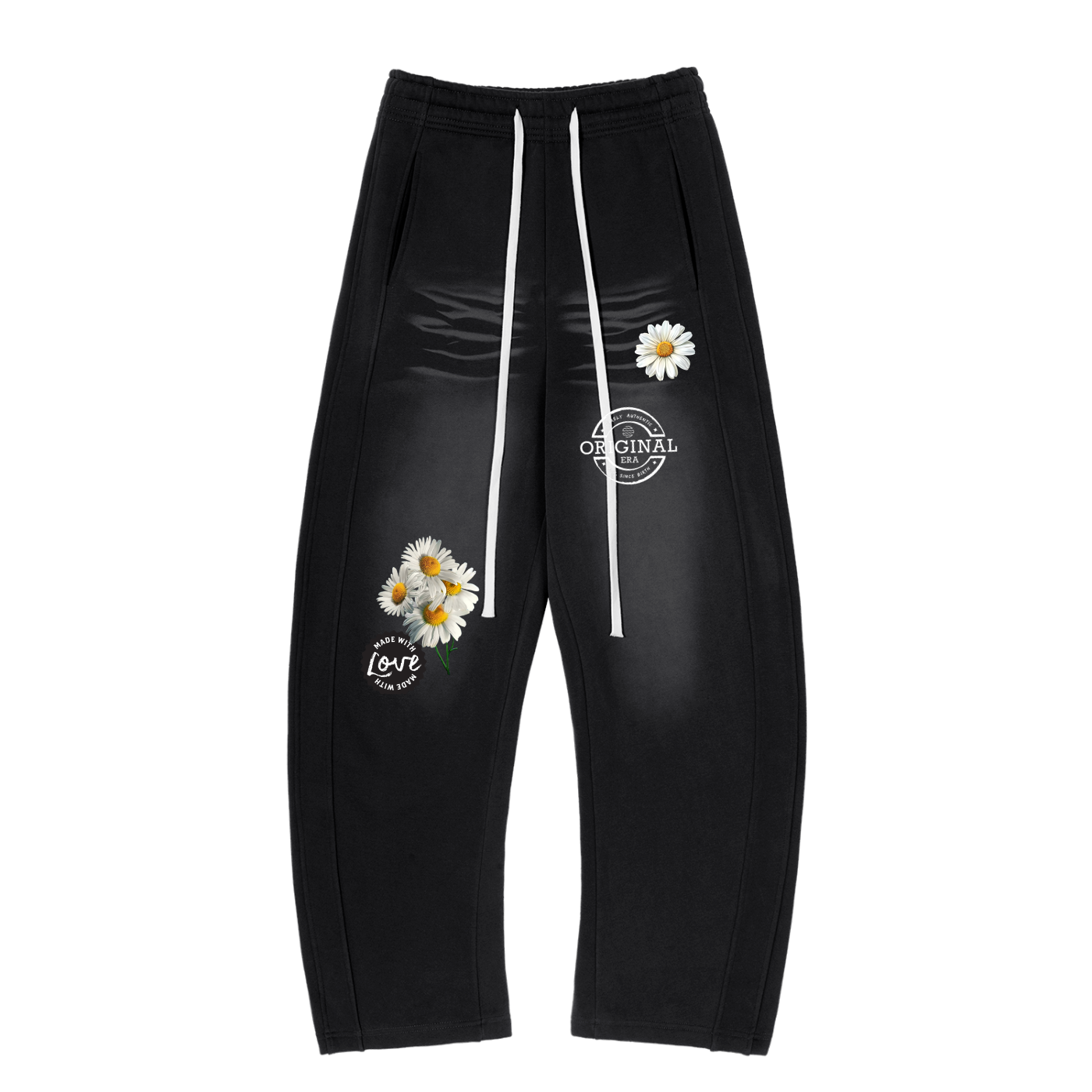 "Daisy Dove" Sunfade Curved Blade Fleece Sweatpants