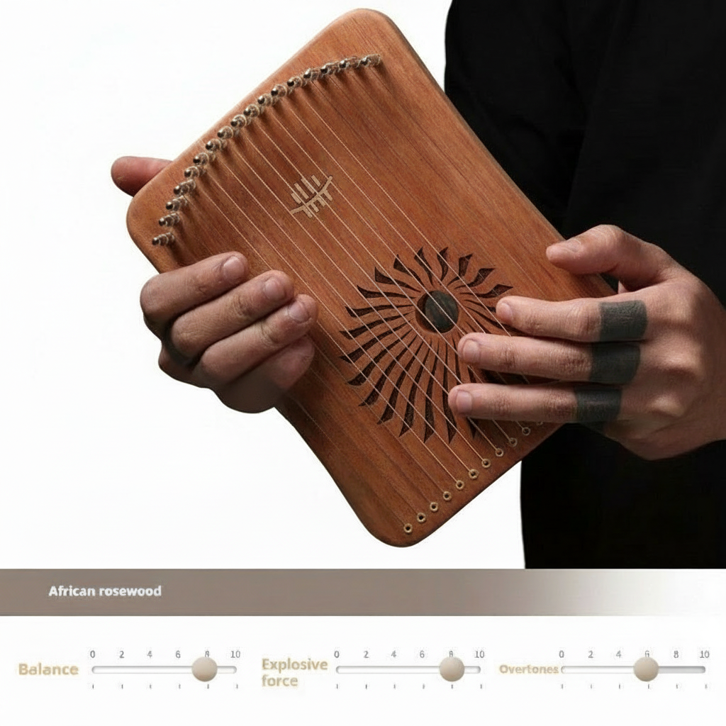 17 Strings Genuine Harp   - Finger Piano Simple And Easy To Learn