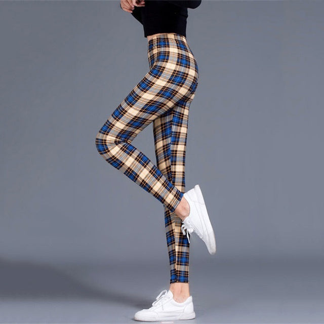 Women's Plaid Leggings Leggings