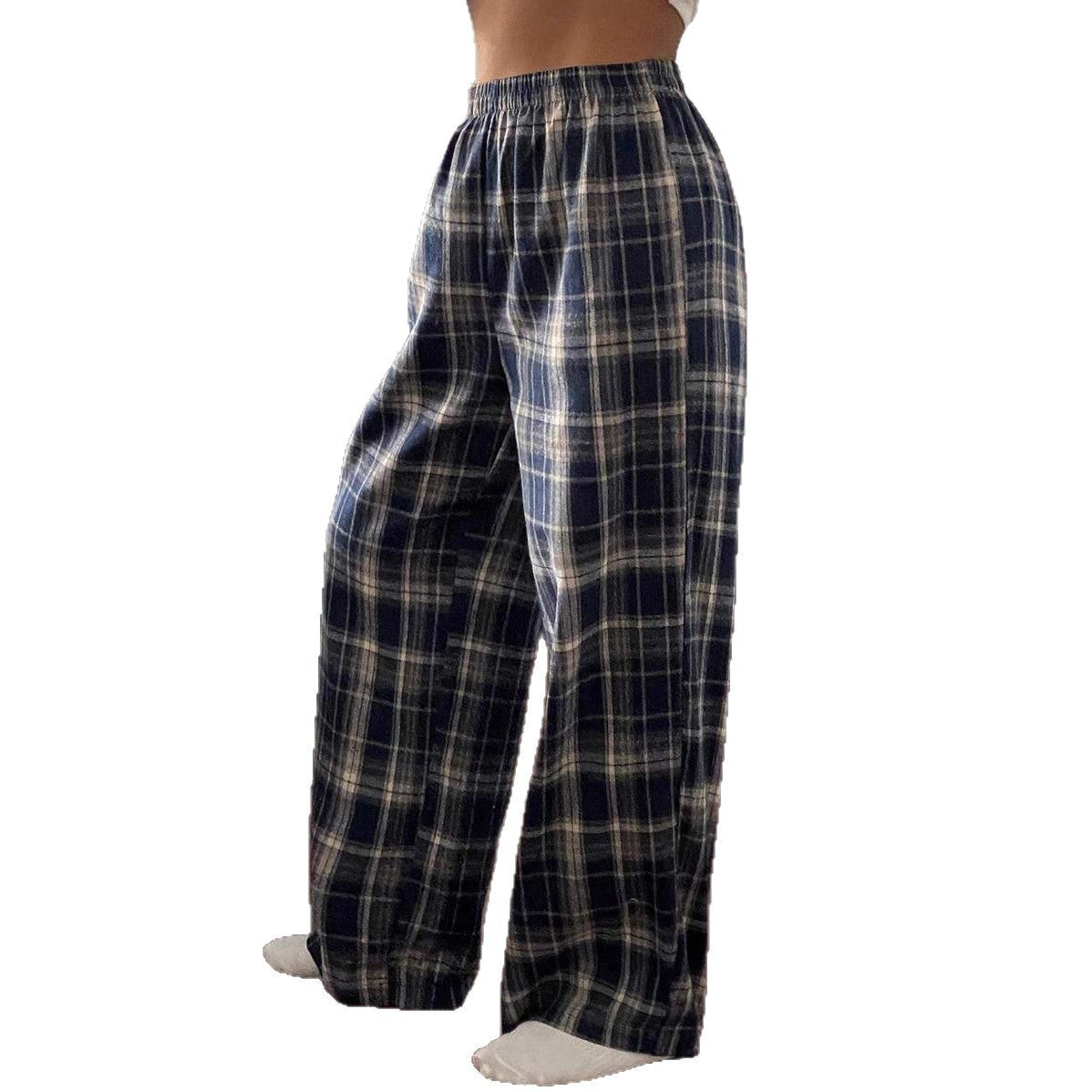 High Waist Straight Wide Leg Casual Pants