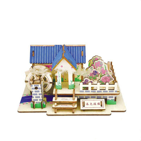 3D Wooden Puzzle Toy for Kids - DIY Model Set