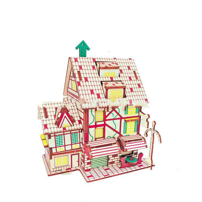 3D Wooden Puzzle Toy for Kids - DIY Model Set