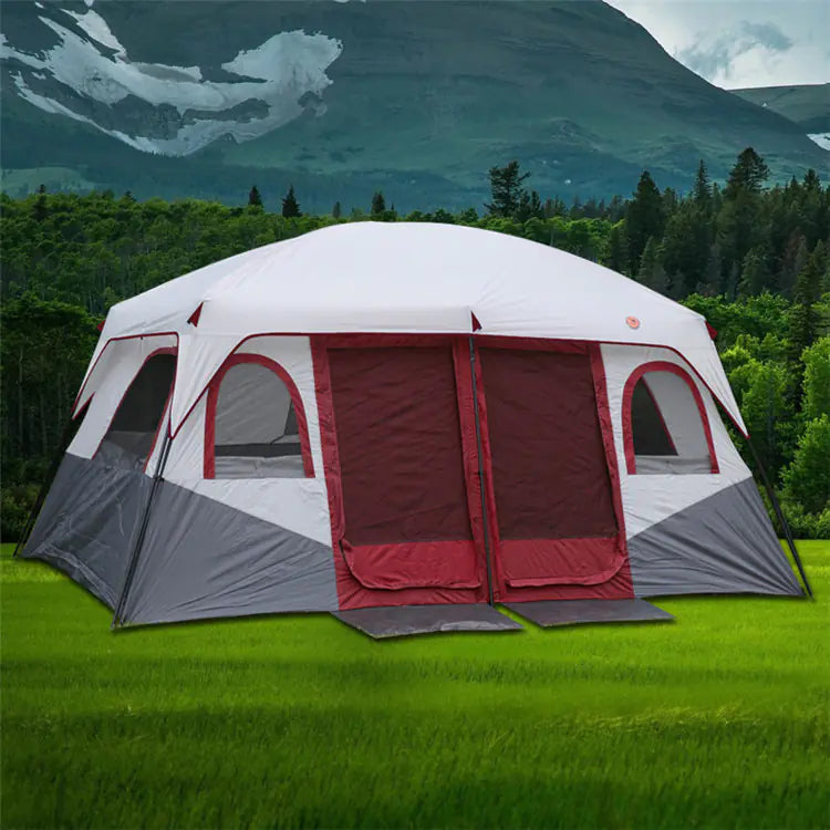 Two-Bedroom Camping Tent for 6-12 People
