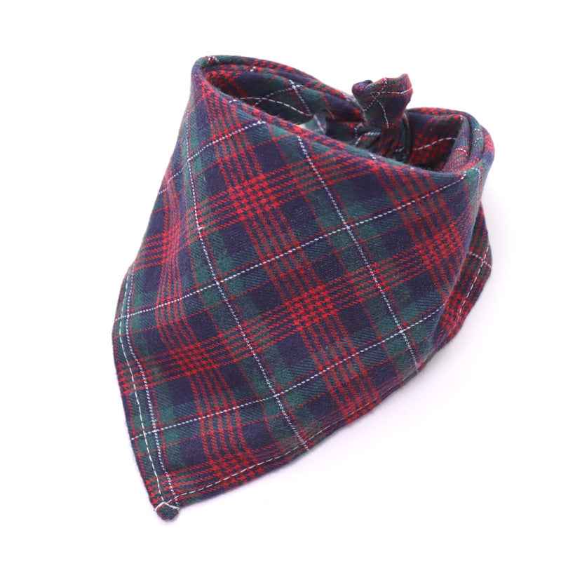 Scottish Plaid Large Baby Bib