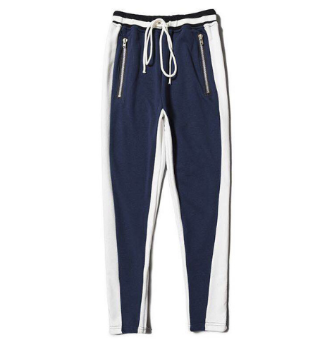 Trendy Scottish Plaid Zipper Cuff Casual Pants