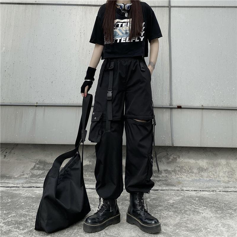 Women's Detachable Two-way Wear Ankle Banded Working Pants