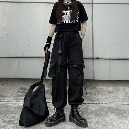 Women's Detachable Two-way Wear Ankle Banded Working Pants