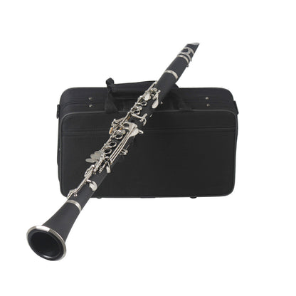 Clarinet Bakelite Nickel Plated Clarinet 17 Key -  Beginner Grade