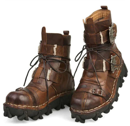 Genuine Leather Military Martin Boots