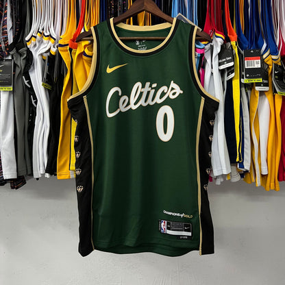 NBA 23 Celtics City Edition Jersey: Irving, Brown, Tatum