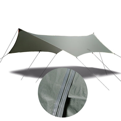 MU Gaodi Outdoor Rainproof Awning Tent Canopy – Lightweight, UV-Proof Oxford Cloth, Durable Luxury Camping Equipment Shelter