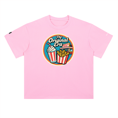 Retro Drive In Snack Bar Heavyweight Drop Shoulder Cotton T-Shirt