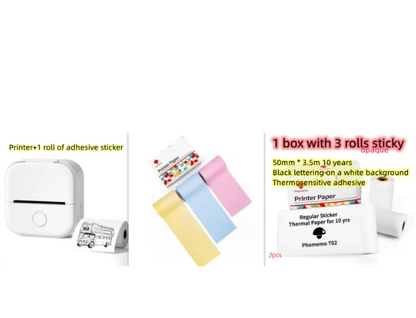 Mini Bluetooth Label & Photo Printer