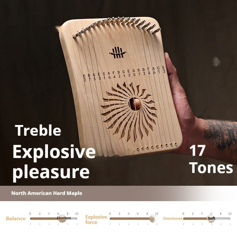 17 Strings Genuine Harp   - Finger Piano Simple And Easy To Learn