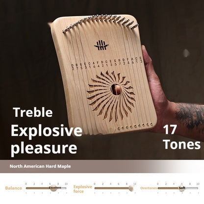 17 Strings Genuine Harp   - Finger Piano Simple And Easy To Learn
