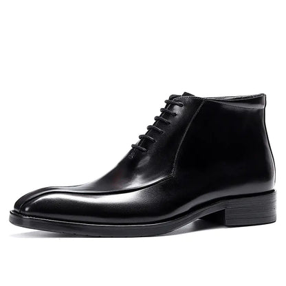 Men's Genuine Leather Pointed Toe Dress Shoes