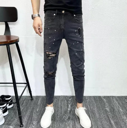 Ripped Black Denim Jeans