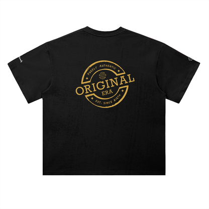 Retro "Home" Heavyweight Drop Shoulder Cotton T-Shirt