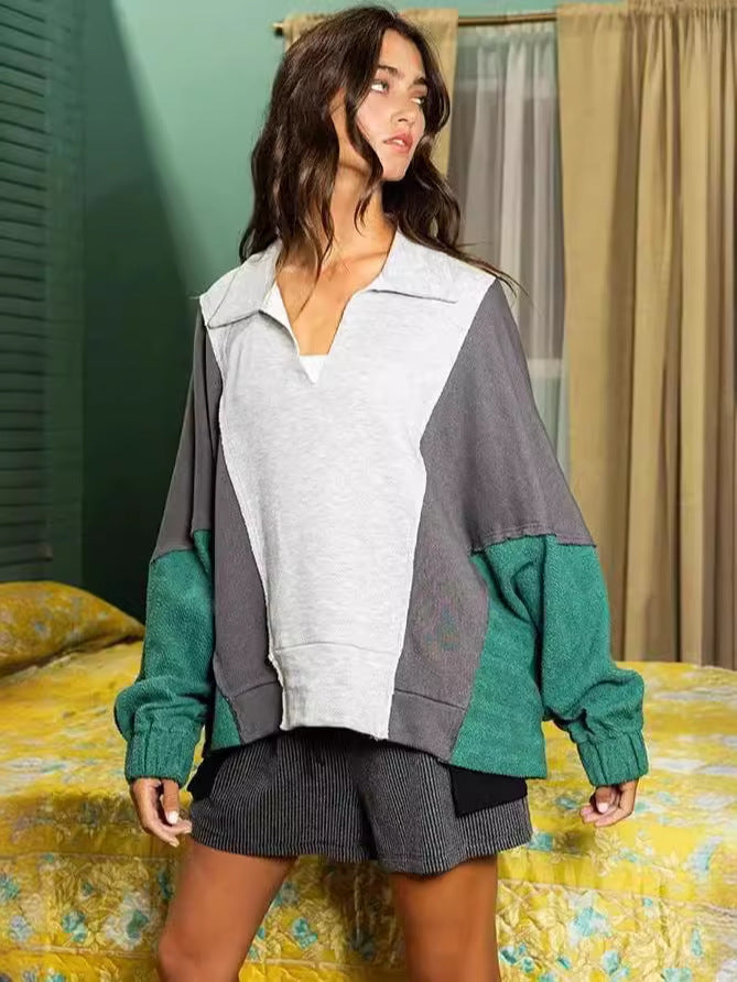 Loose And Lazy Style Cross-border Leisure Pullover Sweatshirt
