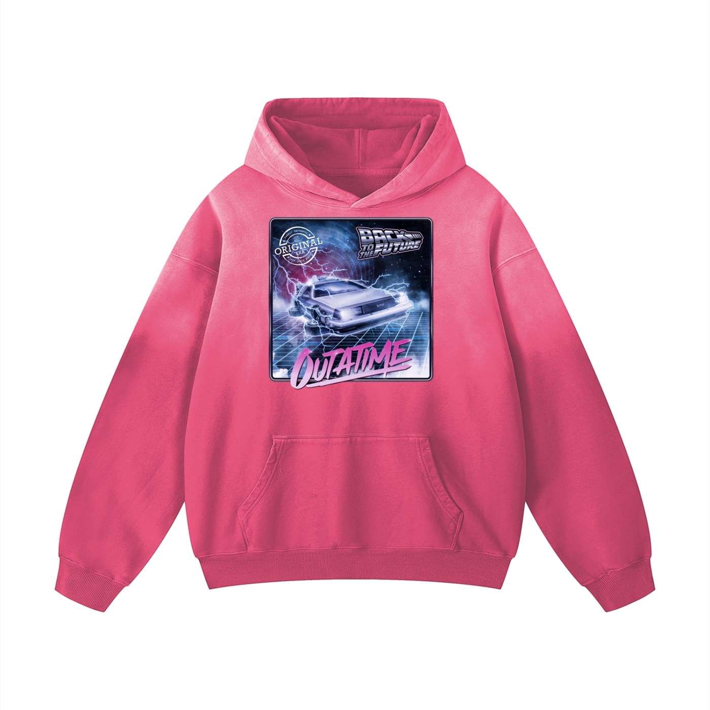 "Out of Time " Heavyweight Sunfade Oversized Hoodie