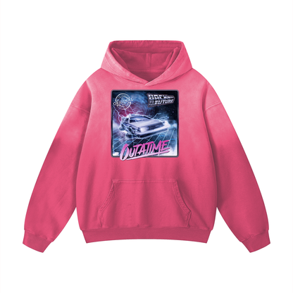 "Out of Time " Heavyweight Sunfade Oversized Hoodie