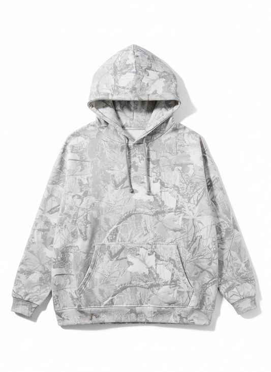 Women's Maple Leaf Print Hooded Sweatshirt