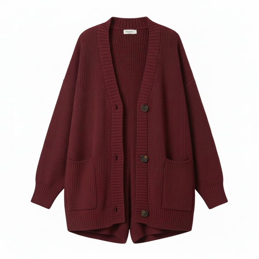 Retro Casual Laid-back Sweater Coat
