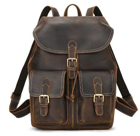 Women's Leather Backpack for Leisure Travel