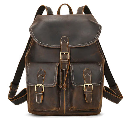 Women's Leather Backpack for Leisure Travel