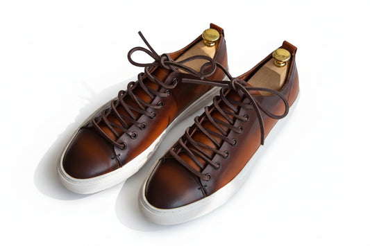 Handmade Retro Lace-up Casual Sneakers