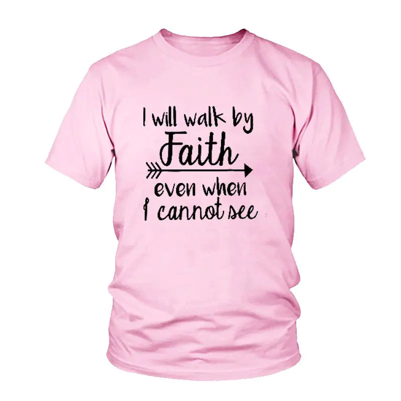 Unisex Will Walk By Faith Graphic T-Shirt