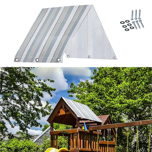 Outdoor Kids Playground Swing Set with Waterproof Canopy