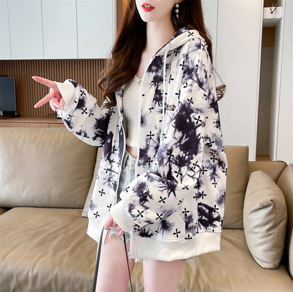Women's Loose Colorful Western Style Cardigan  Coat