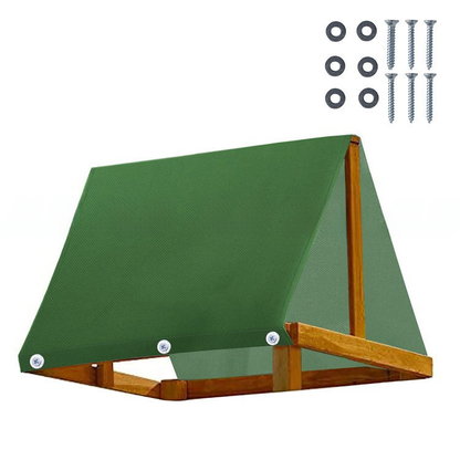 Outdoor Kids Playground Swing Set with Waterproof Canopy