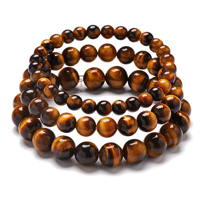 Natural Tiger Eye Bracelet with S925 Silver Jewelry