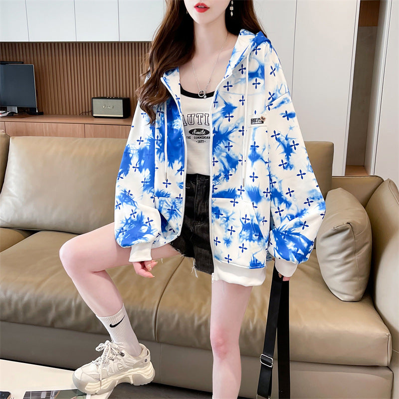 Women's Loose Colorful Western Style Cardigan  Coat