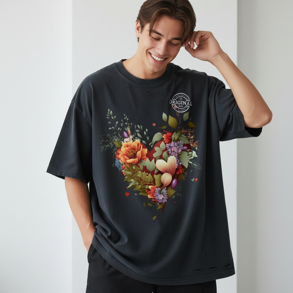 "Genesis 16:13" Heavyweight Snow Washed Hand-Frayed T-Shirt