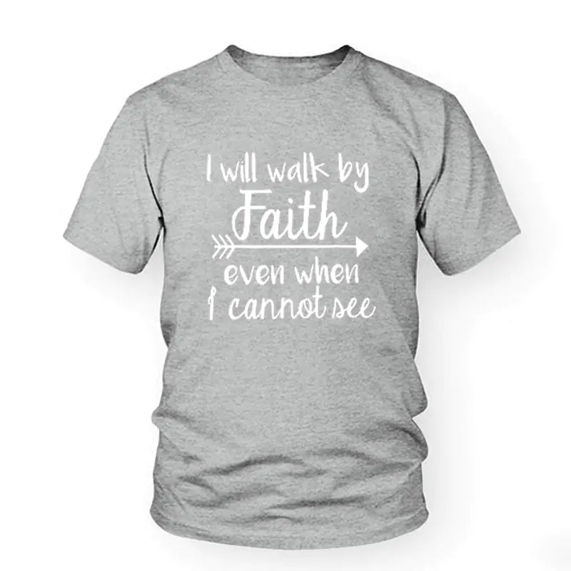 Unisex Will Walk By Faith Graphic T-Shirt