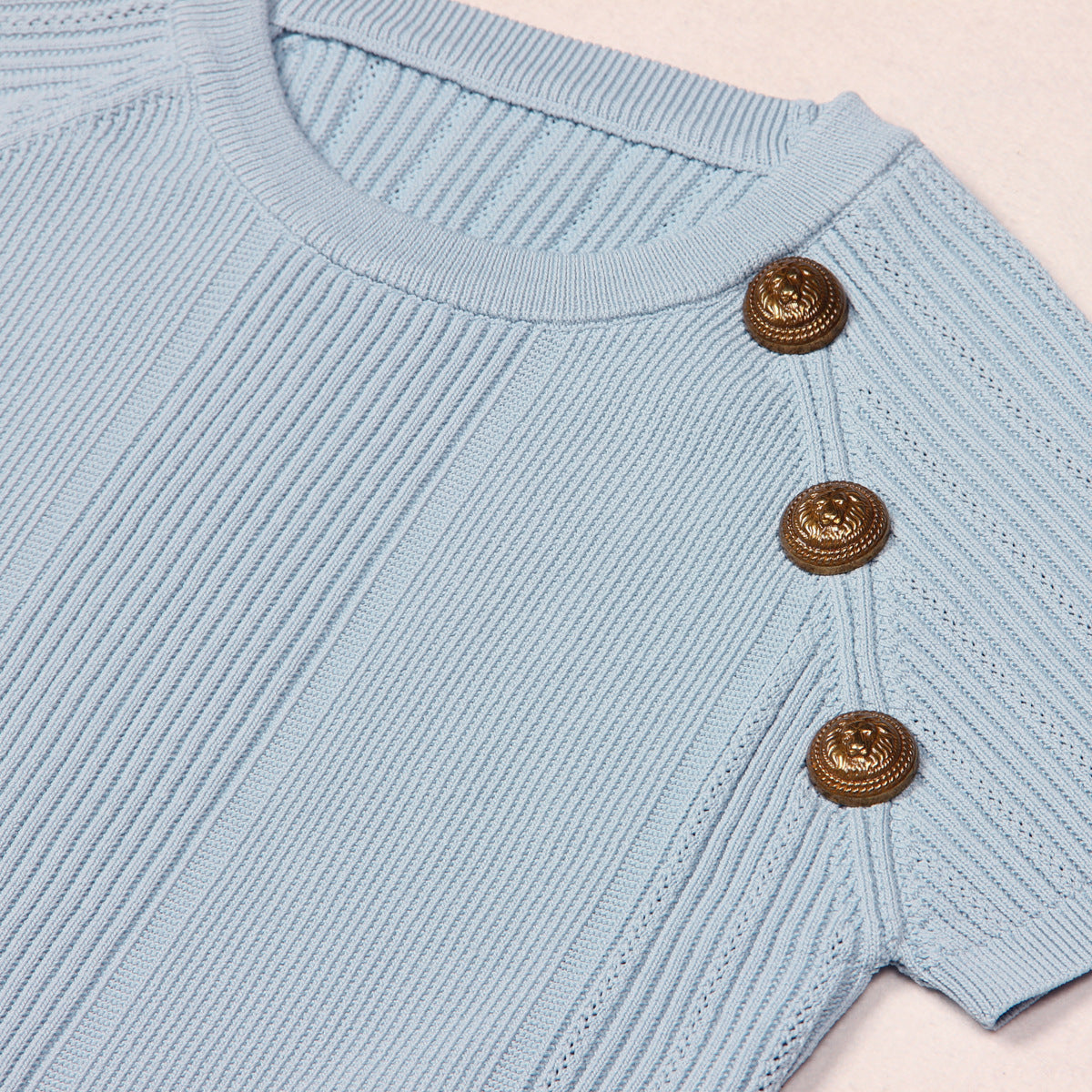 Knitted T-shirt Top Half-length Midi Skirt Suit