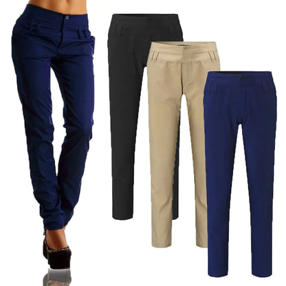 Chic High-Waist Harem Slacks
