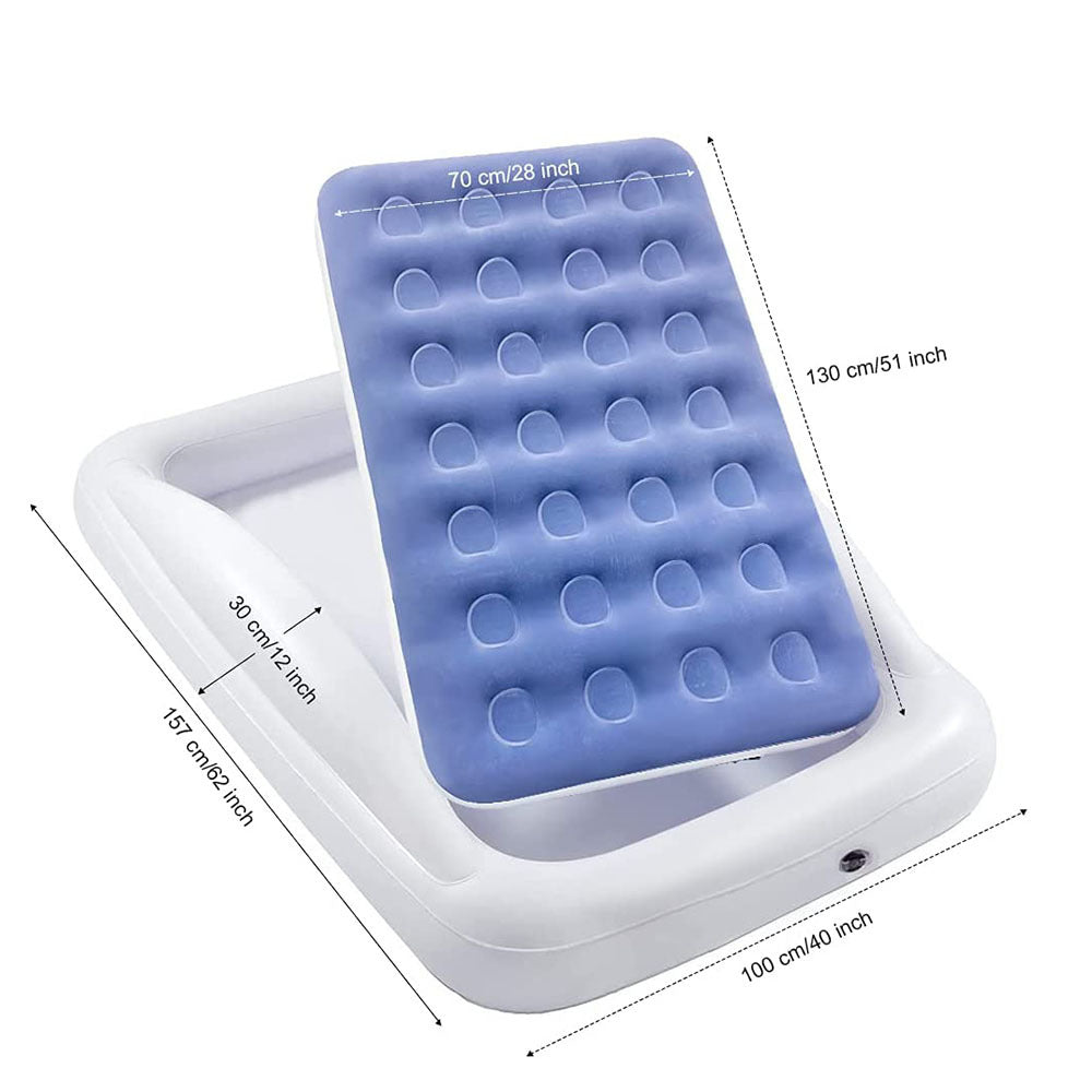 Inflatable Travel Bed for Kids with Safety Rails