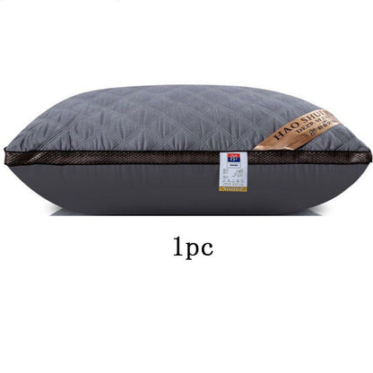 Thickened Velvet Feather Pillow - Machine Washable Core