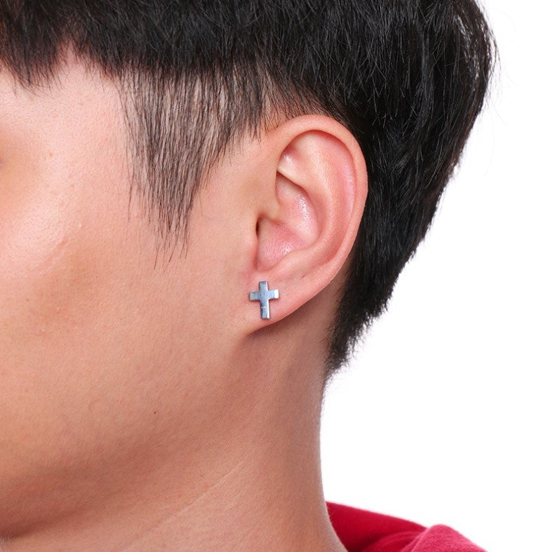 Jesus Christ Cross Earrings (One Pair)