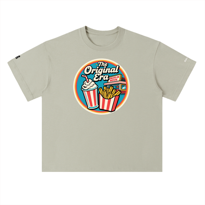 Retro Drive In Snack Bar Heavyweight Drop Shoulder Cotton T-Shirt