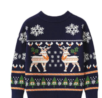 Festive Elk Kids' Pullover