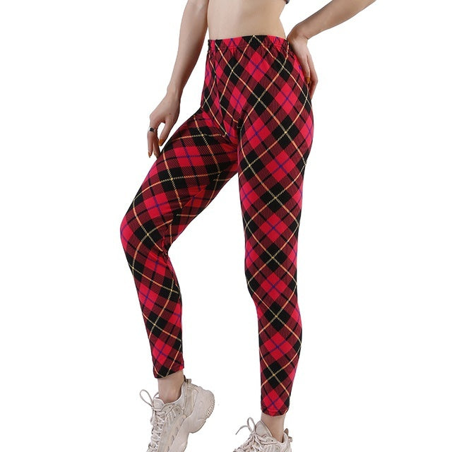 Women's Plaid Leggings Leggings